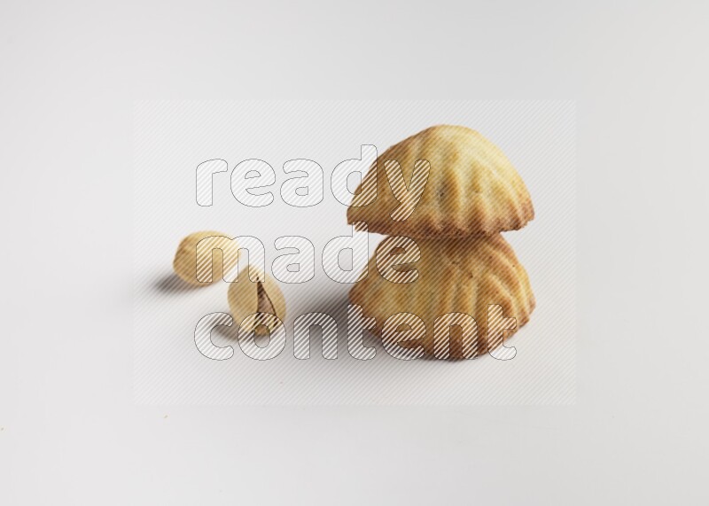 Two Pieces of Maamoul direct on white background