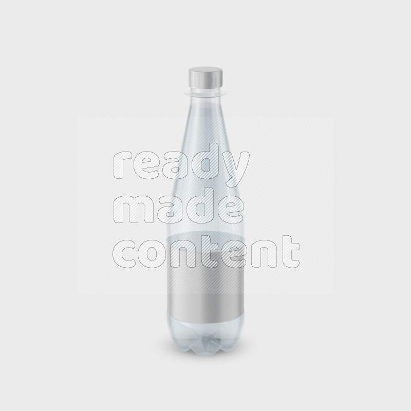 Plastic bottle mockup with a label isolated on white background 3d rendering