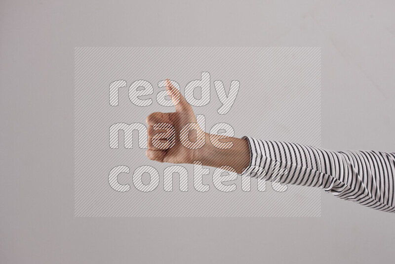 Woman hands gesturing sign language