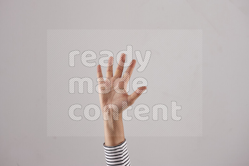Woman hands gesturing sign language
