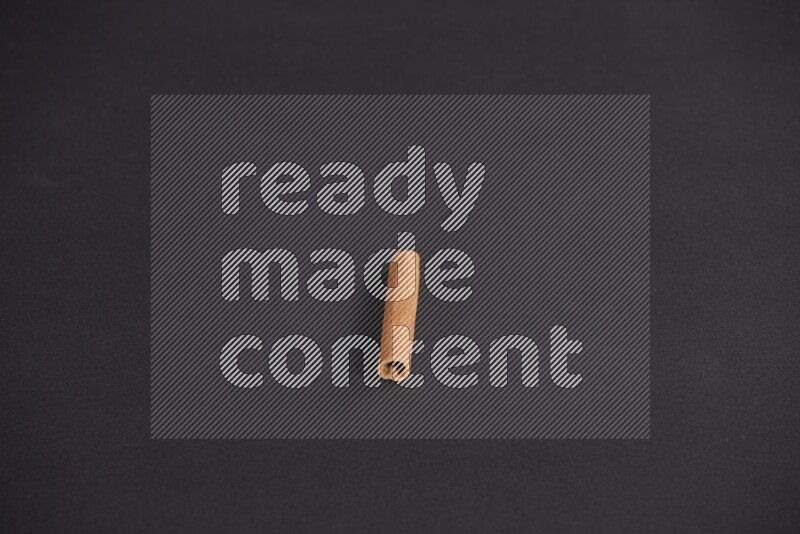 Cinnamon stick on black background