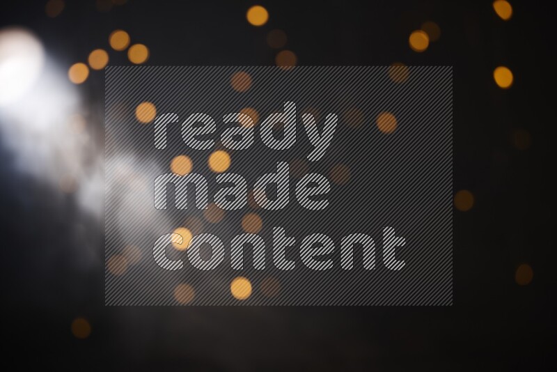 Abstract bokeh light with flare haze