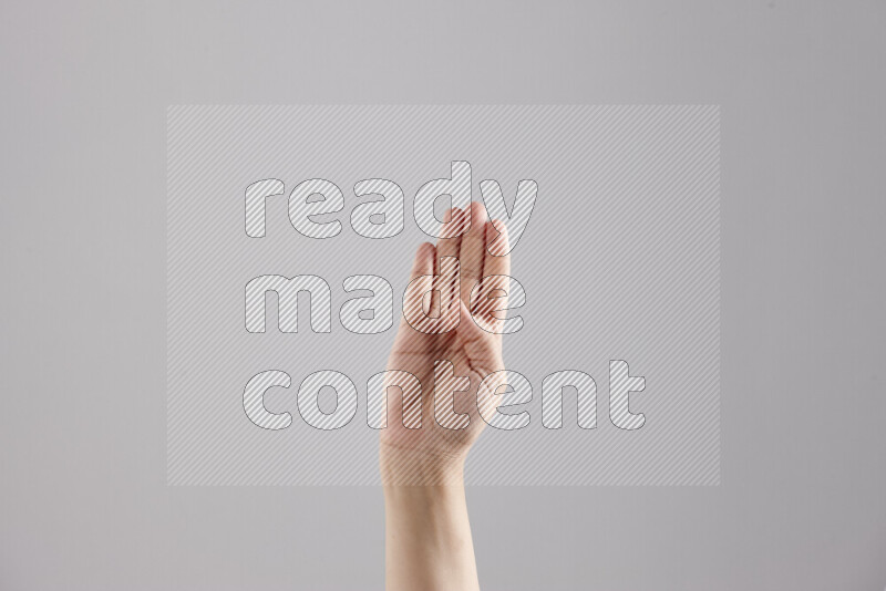 Woman hands gesturing sign language