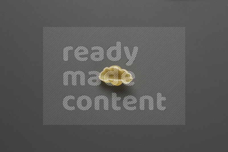 Snails pasta on grey background