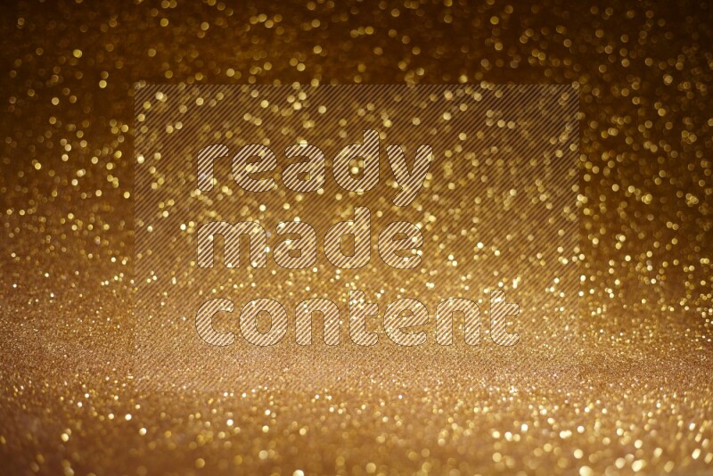 Gold glittery bokeh background