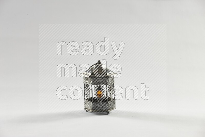 A ramadan lantern placed on white background