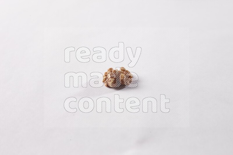 Walnut on white background
