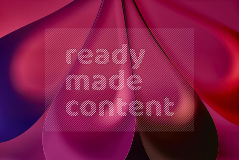 An abstract art piece displaying smooth curves in colorful gradients created by colored light