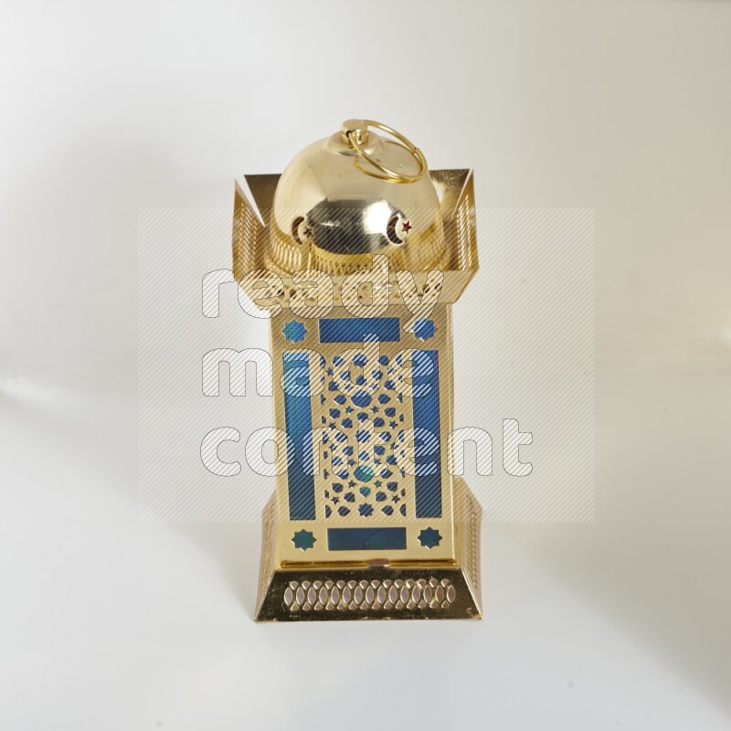 A ramadan lantern placed on white background