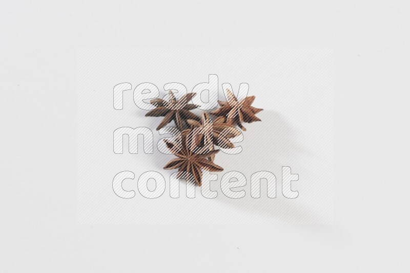 Star anise on a white background