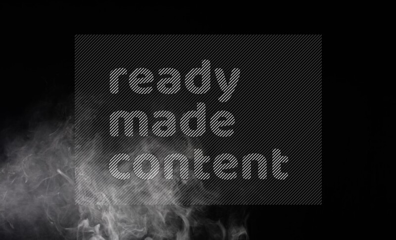 irregular white smoke on black background.