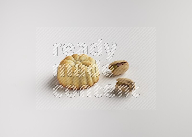 Single Piece of Maamoul direct on white background