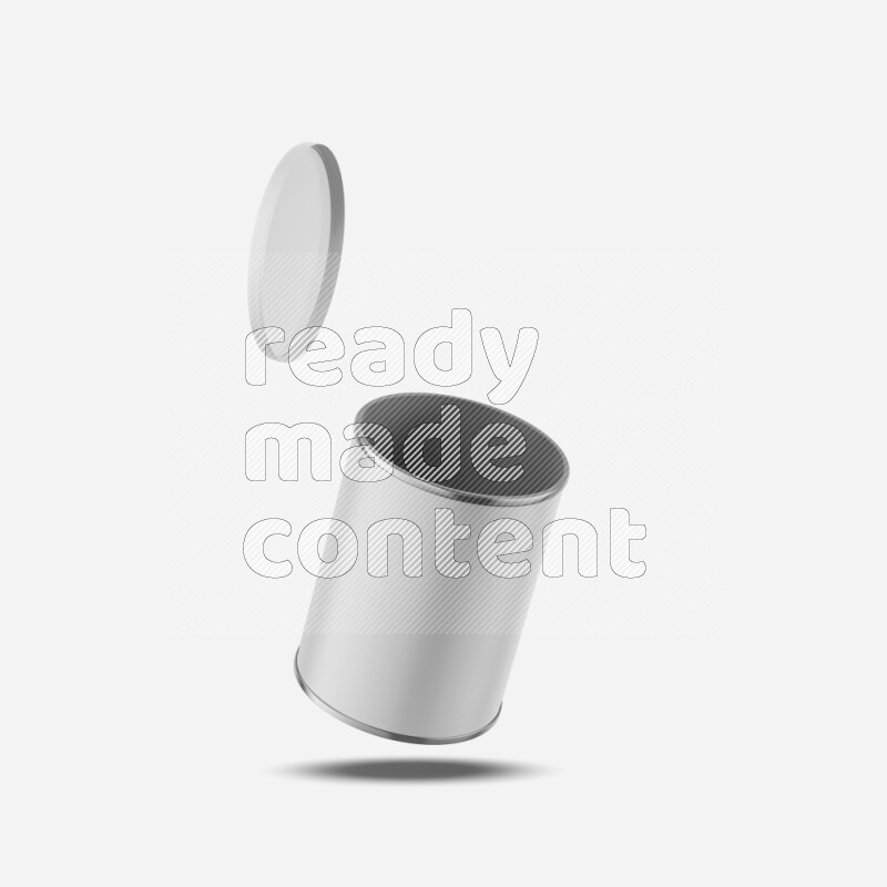 Small paper tube mockup with glossy label and plastic cap isolated on white background 3d rendering