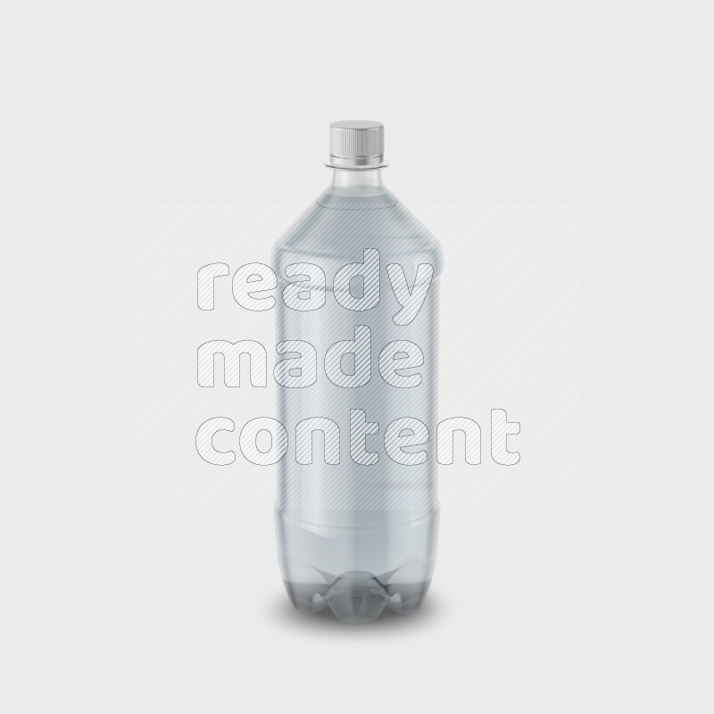 Plastic bottle mockup without label isolated on white background 3d rendering