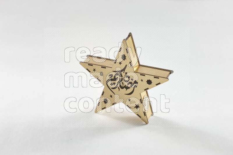 A ramadan lantern placed on white background