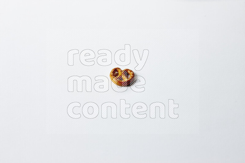 Pretzels snacks on white background
