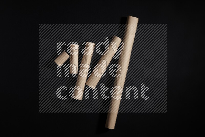 Craft paper on black background