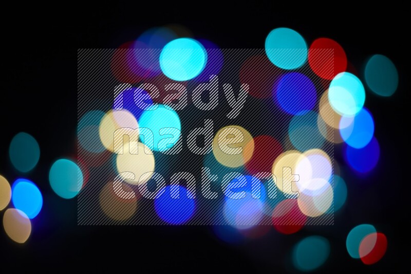 Bokeh light in multicolor