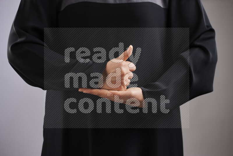 Woman hands gesturing sign language