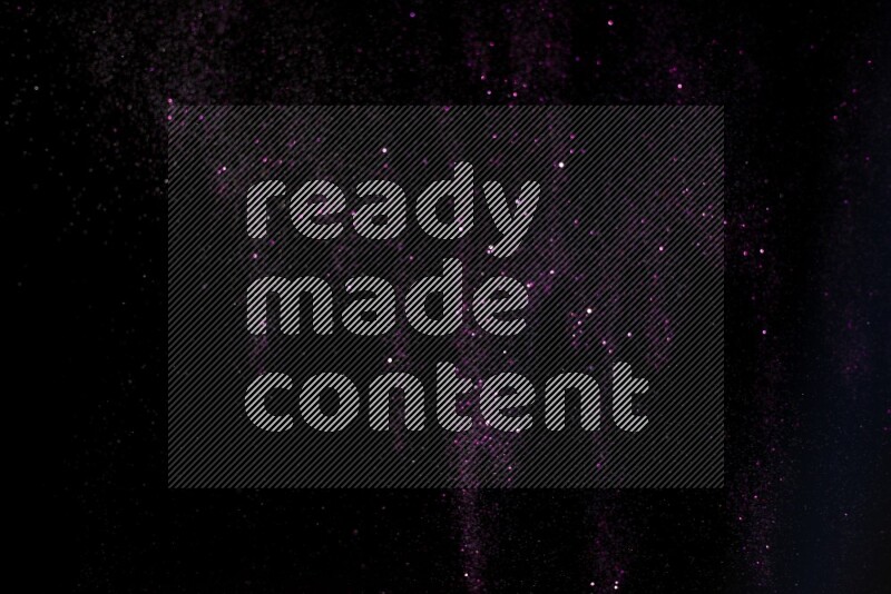 Pink glitter powder isolated on black background