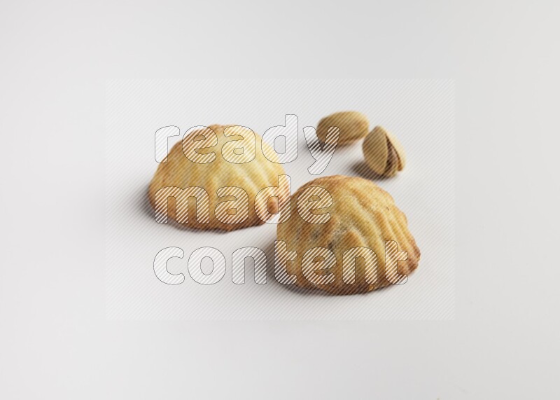 Two Pieces of Maamoul direct on white background
