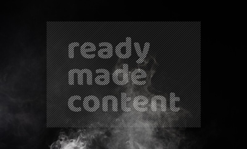 irregular white smoke on black background.