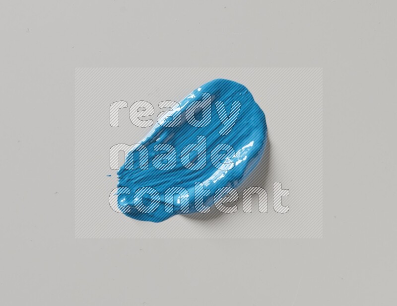 A single blue straight line brush stroke on a white background