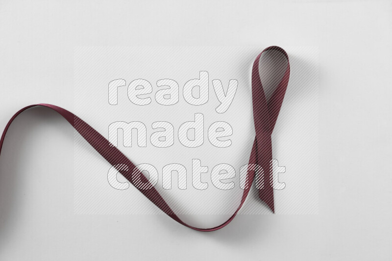Cancer awareness ribbons on white background