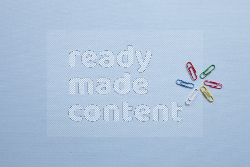 Different school supplies on blue background