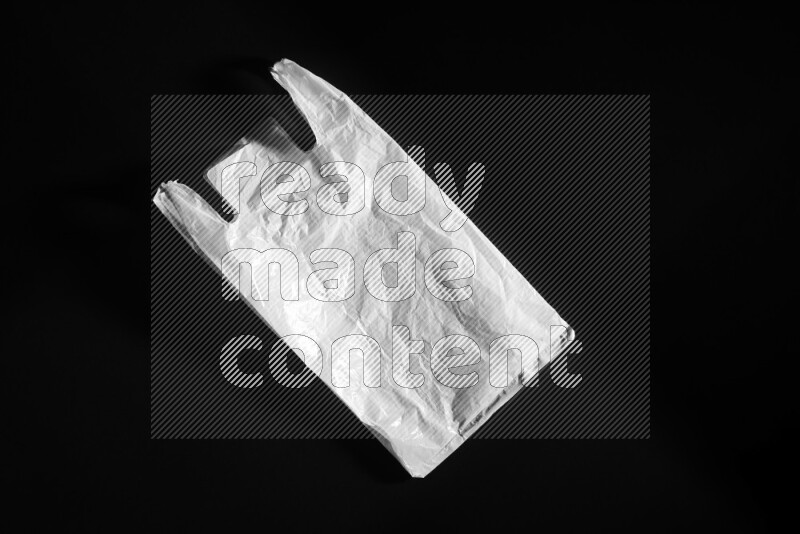 White plastic textures on black background