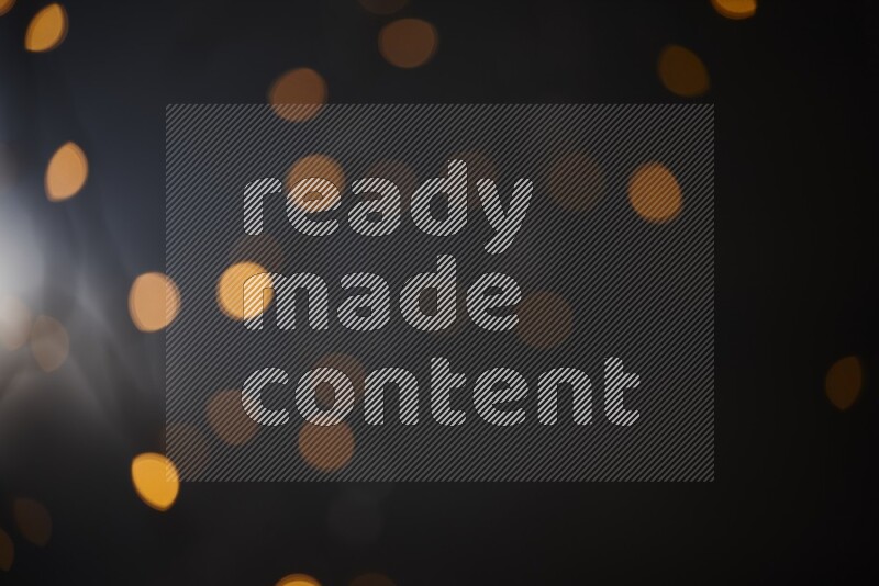 Abstract bokeh light with flare haze