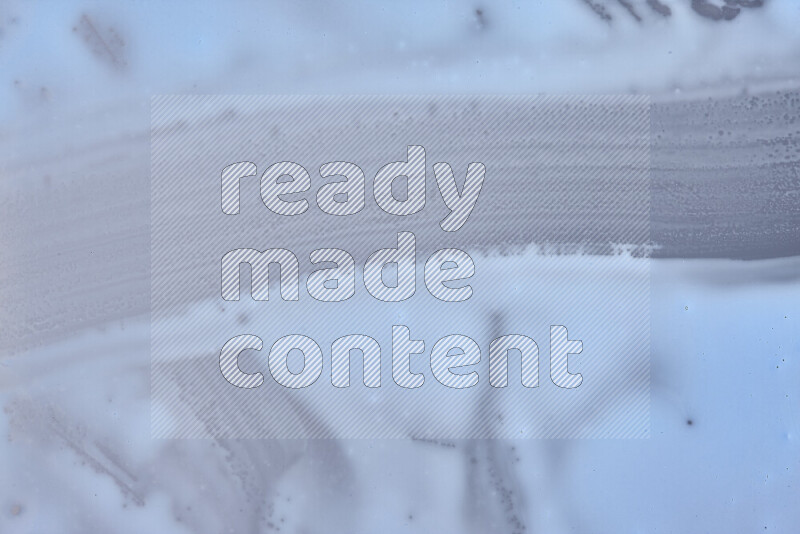 Close-ups of abstract blue paint texture in different shapes