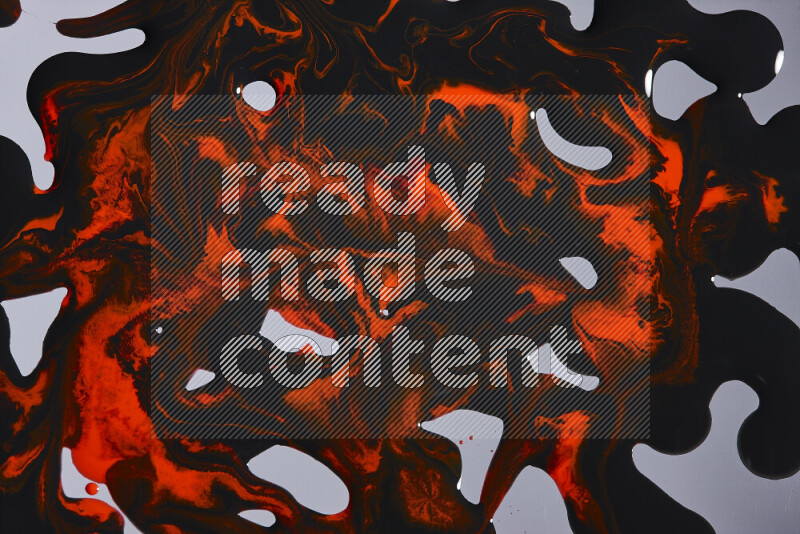 خلفية ملونة مع مزيج من ألوان الطلاء الأحمر والاسود