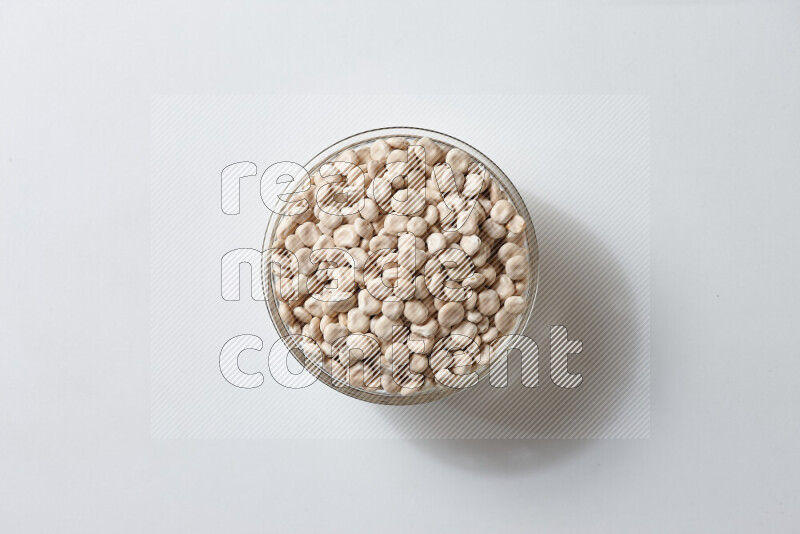 Lupin Beans on white background