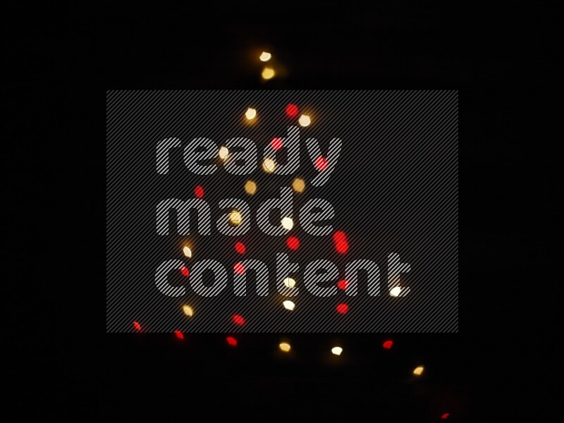 Bokeh light in geometric shape