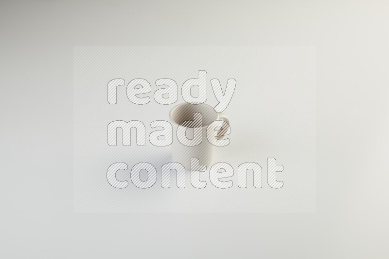 light grey mug on white background