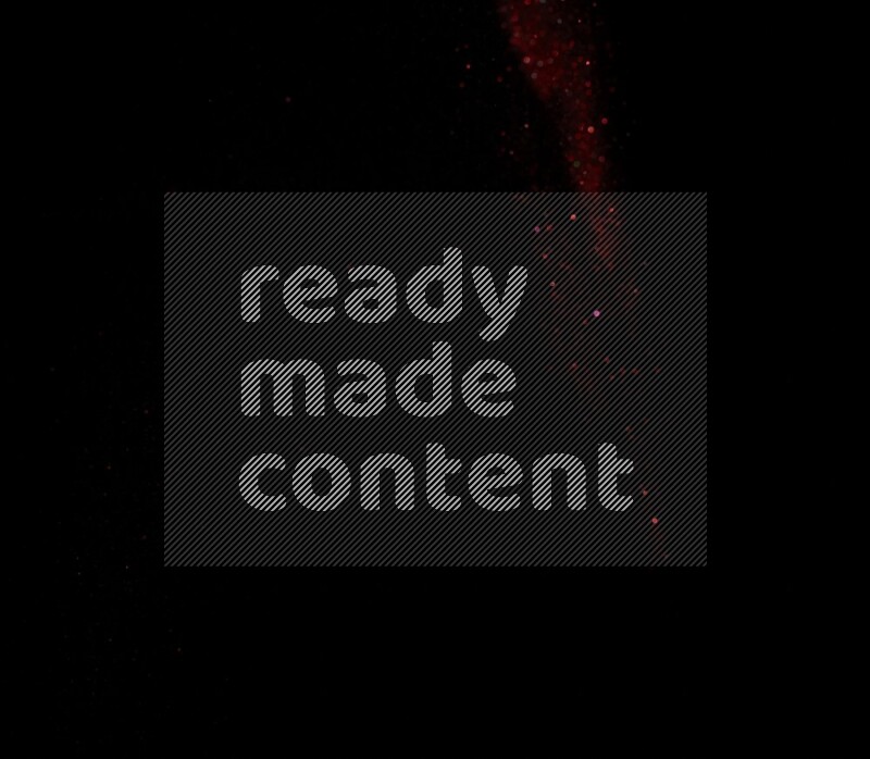 Red glitter powder isolated on black background