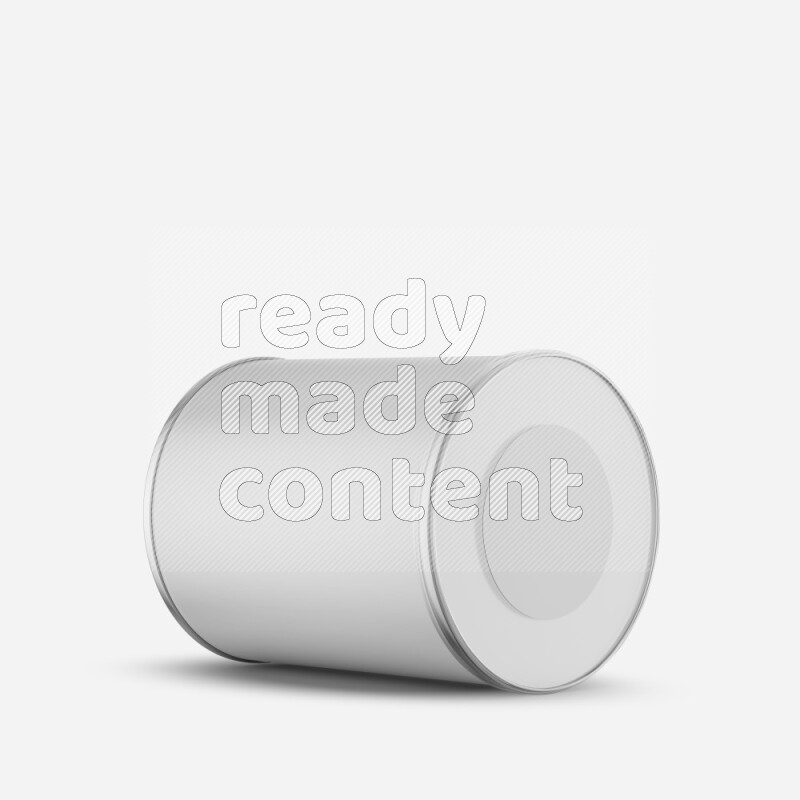 Small paper tube mockup with glossy label and plastic cap isolated on white background 3d rendering