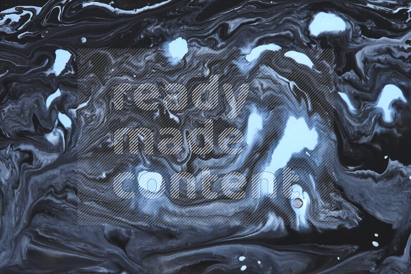 Abstract colorful background with mixed of blue and black paint colors