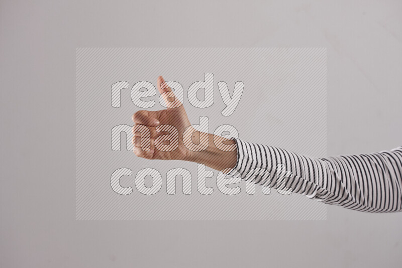 Woman hands gesturing sign language