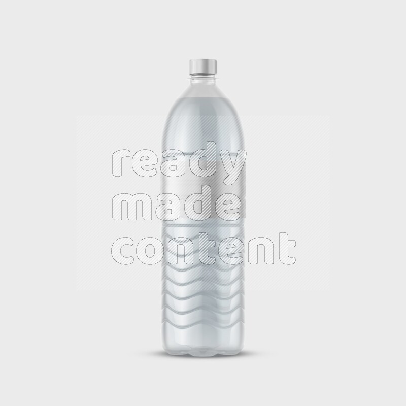 Plastic bottle mockup with a label isolated on white background 3d rendering