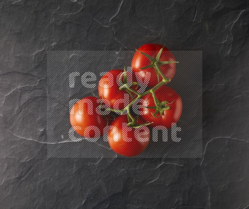 big tomato vein topview  on a textured vinyl background