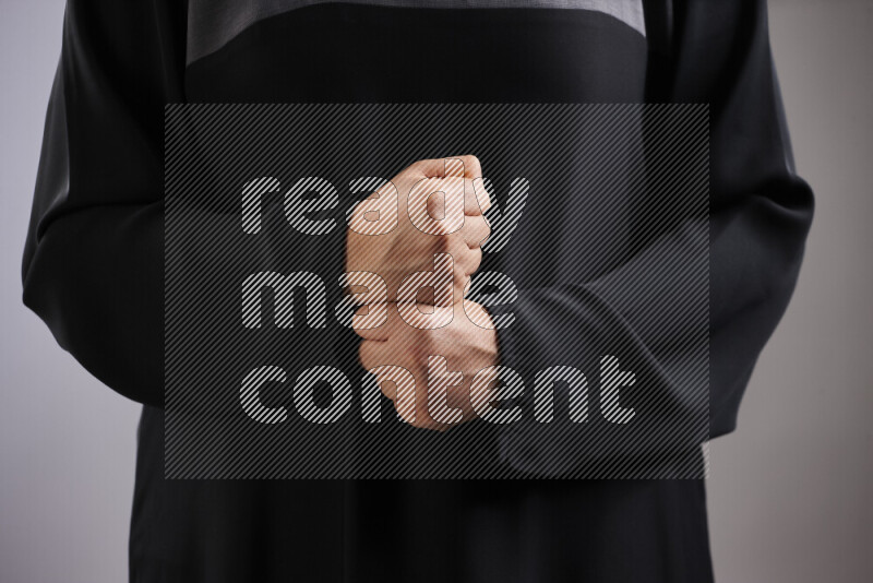 Woman hands gesturing sign language
