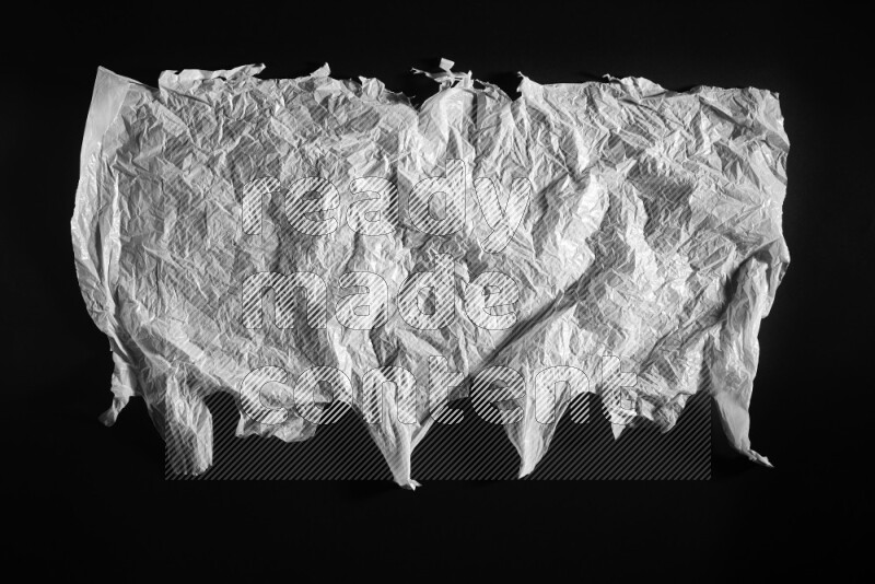 White plastic textures on black background