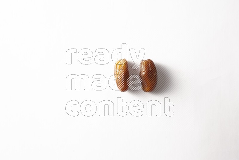 Dates on white background