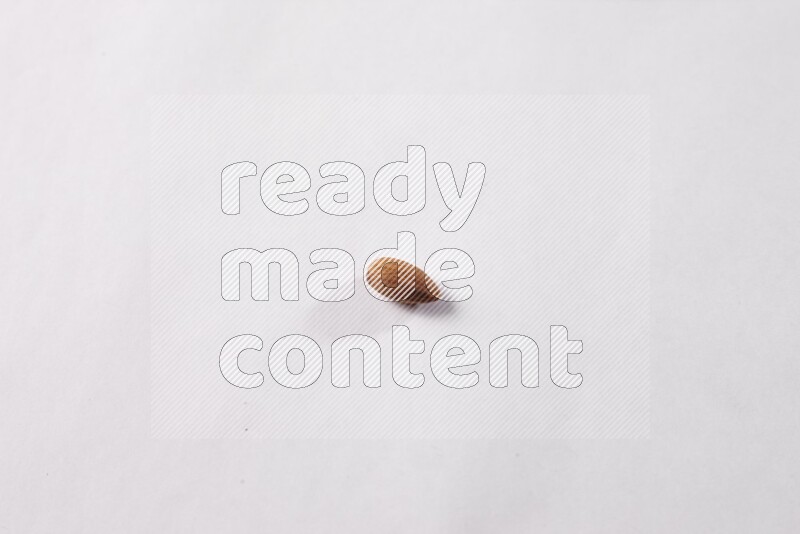 Almonds on white background