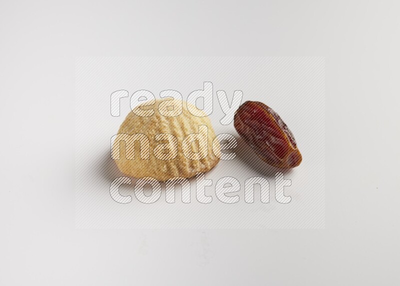 Single Piece of Maamoul direct on white background