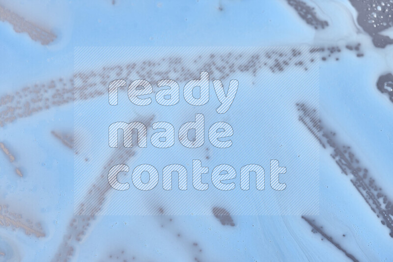 Close-ups of abstract blue paint texture in different shapes