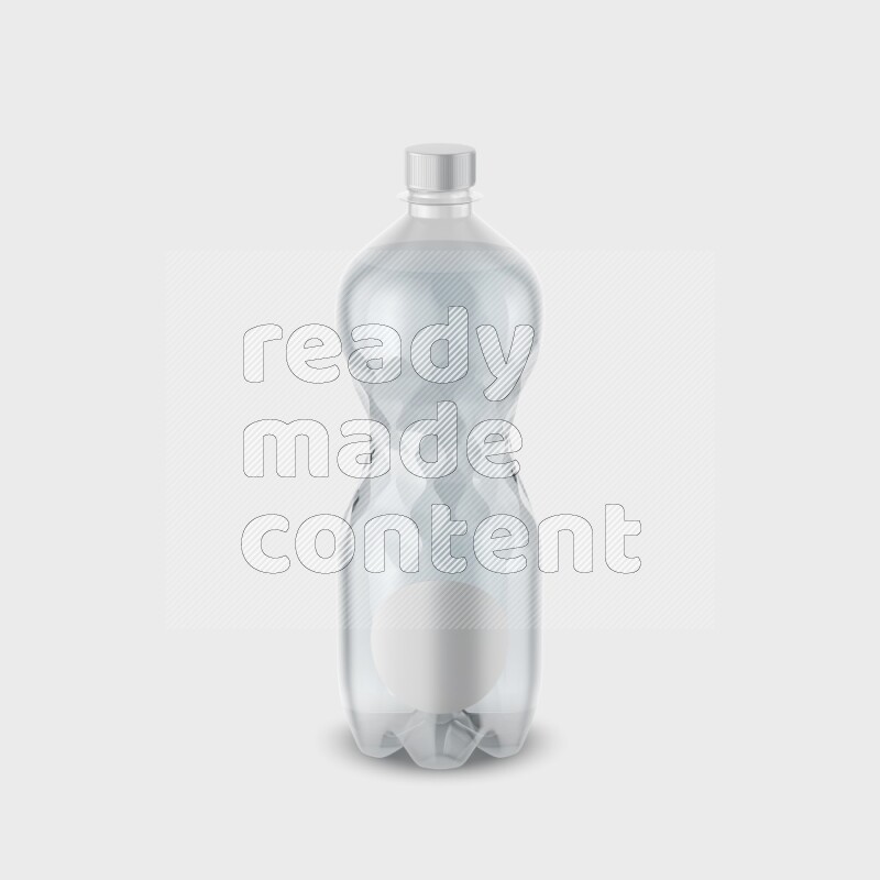 Plastic bottle mockup with a label isolated on white background 3d rendering