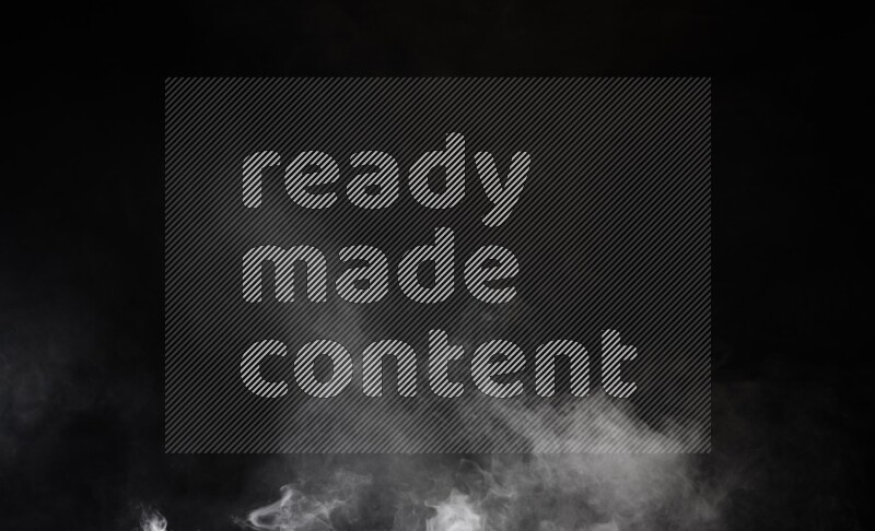 irregular white smoke on black background.